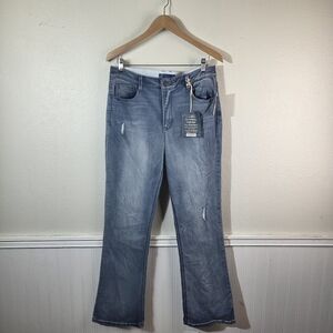 Democracy Absolution Womens 12 High Rise Itty Bitty Boot Jeans Blue NWT Stretch